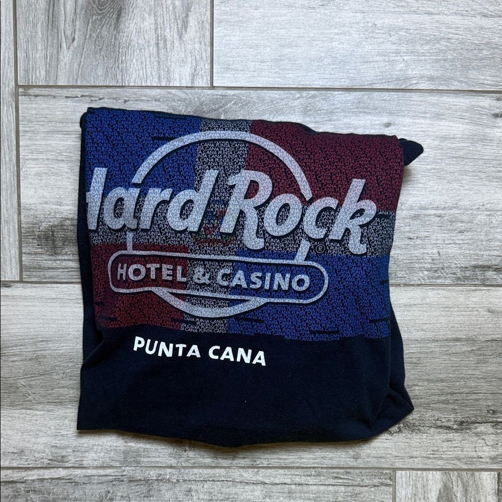 Hard Rock Cafe Navy Blue Cotton Shirt